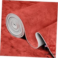 Red Suede Headliner Fabric, 120″ L60″ W, 120″ L60″ W Car Headliner