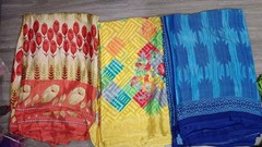 Women’s 10Pc Lot Vintage Art Silk Sari For Art & Craft Work Indian Saree Fabric