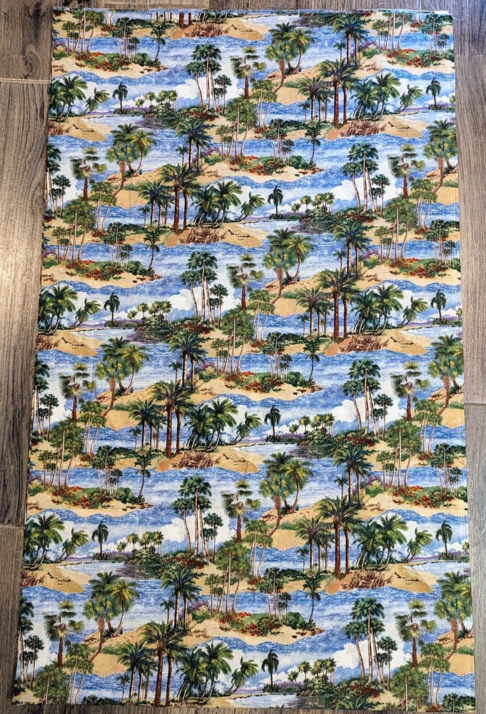 WILD PALMS Fabric by ANITA PHILLIPS for WILMINGTON 2 Yards x 44″ Island Ocean