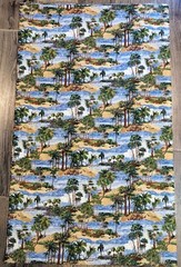WILD PALMS Fabric by ANITA PHILLIPS for WILMINGTON 2 Yards x 44″ Island Ocean
