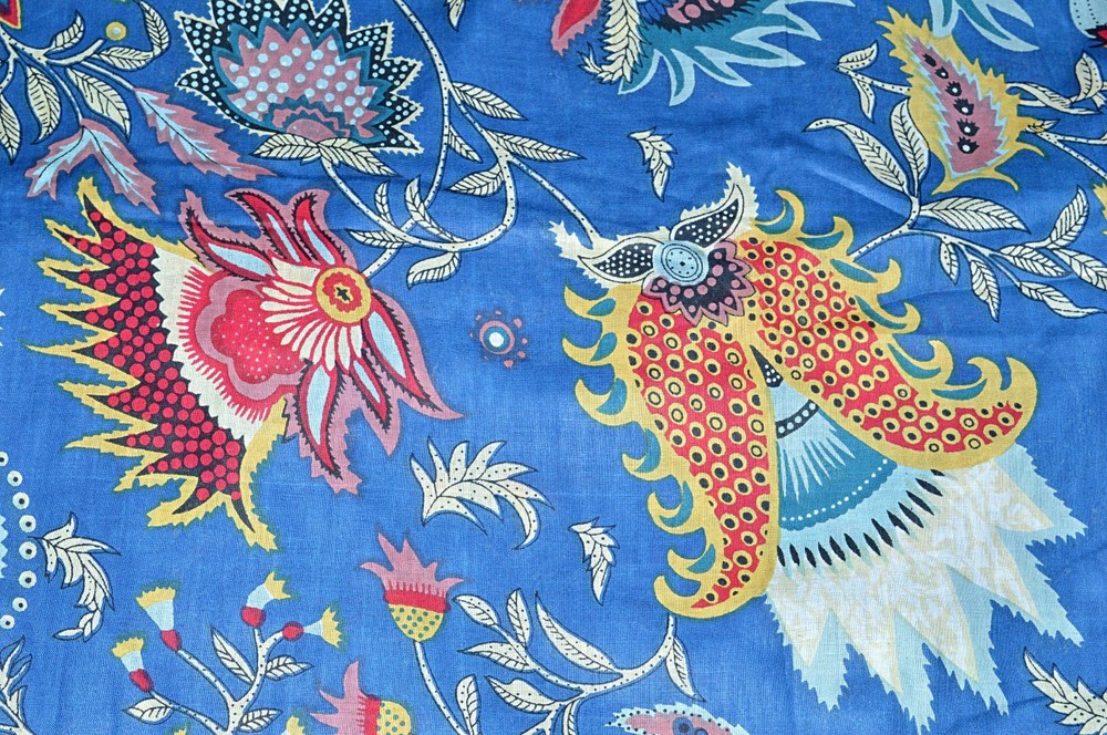 Indian Cotton Fabric Hand Block Print Craft Dressmaking Material By The 5 Yard