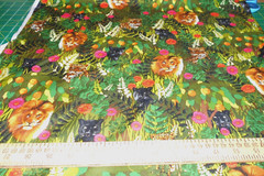 1 yard Kanvas Studios Sew Rousseau Jungle Animals Fabric