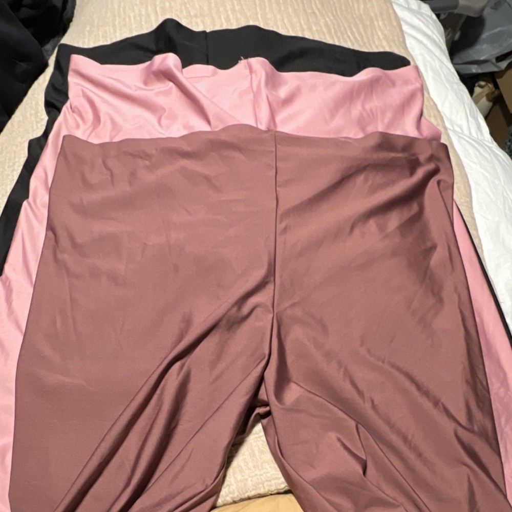 Pink, Mauve, Black Bike Shorts 3XL