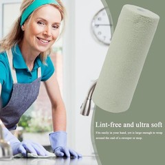 3 Rolls/60pcs Absorbent Microfiber Rags – Quick Dry Towels, Non-Abrasive Wipes