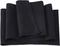 Black Rib Fabric for Cuffs Cotton Stretch Knit Fabric Trim 37X6In Fabrics Cuff f