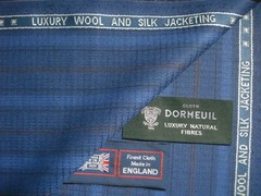 DORMEUIL WOOL & SILK JACKETING, SUITING FABRIC “Dorsilk” MADE IN ENGLAND = 2.0 m