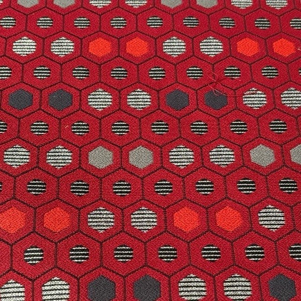 Designtex Segment scarlet Red Fabric 5 Yards 56” Wide Upholstery