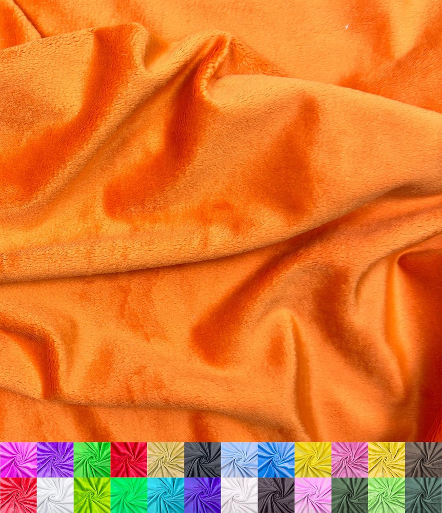 | Minky Fabric | Plush, Super Soft, Cuddle | Solid Minky | by the Yard | 60″ Wid
