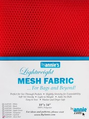 Mesh Fabric Lightweight 18×54 Inch Atom Red Sewing Craft Material