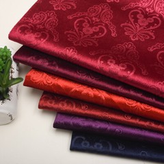 1M Embossed Velvet Fabric Floral Solid Soft Home Car Upholstery Decor Cloth DIY