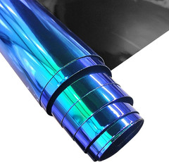 XHT-299-L Laser Waterproof Rainbow PVC Vinyl Fabric Roll Iridescent PU Leather H