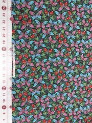 Butterfly Fabric 2.5 Yards Butterflies Black Cotton Frolic by Kings Road Fabrics