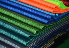 0.5×1.5m Grid Jacquard Waterproof Oxford Fabric PU Coated For Tent Backpack