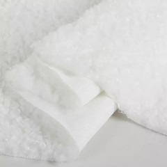 Long Pile Sherpa Fleece Fabric Square Patches for Crafts 20X20In 50X50Cm Faux Fu