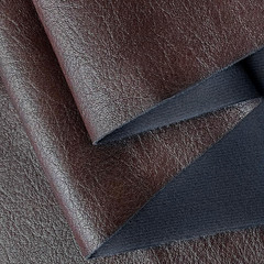 | Chocolate Faux Leather Fabric by Separated Yard, Marine Vinyl Fabric