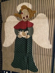 Village Angel Cotton Fabric Panel by Springs Ind. The Old Country Store 29″x34″