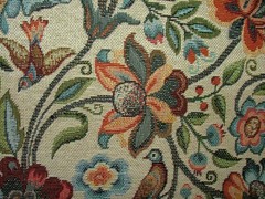 Jacobean Floral Tapestry Fabric Curtain Upholstery Cushion Soft Furnishing
