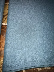 2pcs dark teal textured satiny weave upholstery fabric, 68″Wx114″L & 110″L