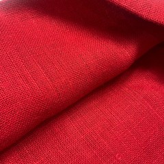 RED Burlap 2 yds x 62” Crafting Tablescape Wedding