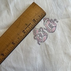 Vntg Unbranded Baby Shoes Themed Cotton Fabric Nursery 56” By The Yard Cotton