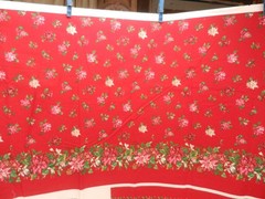 VIP “Flowers of Christmas” Garden Flowers Apron Cut & Sew Fabric Panel One-Size