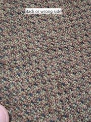 Upholstery Fabric Remnant Tweed Boucle Rust Olive Brown 54″ x 73″ End of Roll