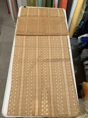 GOLD Embroidered Chiffon Scarf Shawl 68×22 Wide