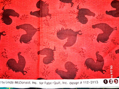 Fabric – Rooster Inn by Sally Keszler for Fabri Quilt 112 3113