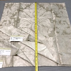 Fabric Swatches 14pc Damask Floral Stripe Viscose Designer Vervain Craft Sample