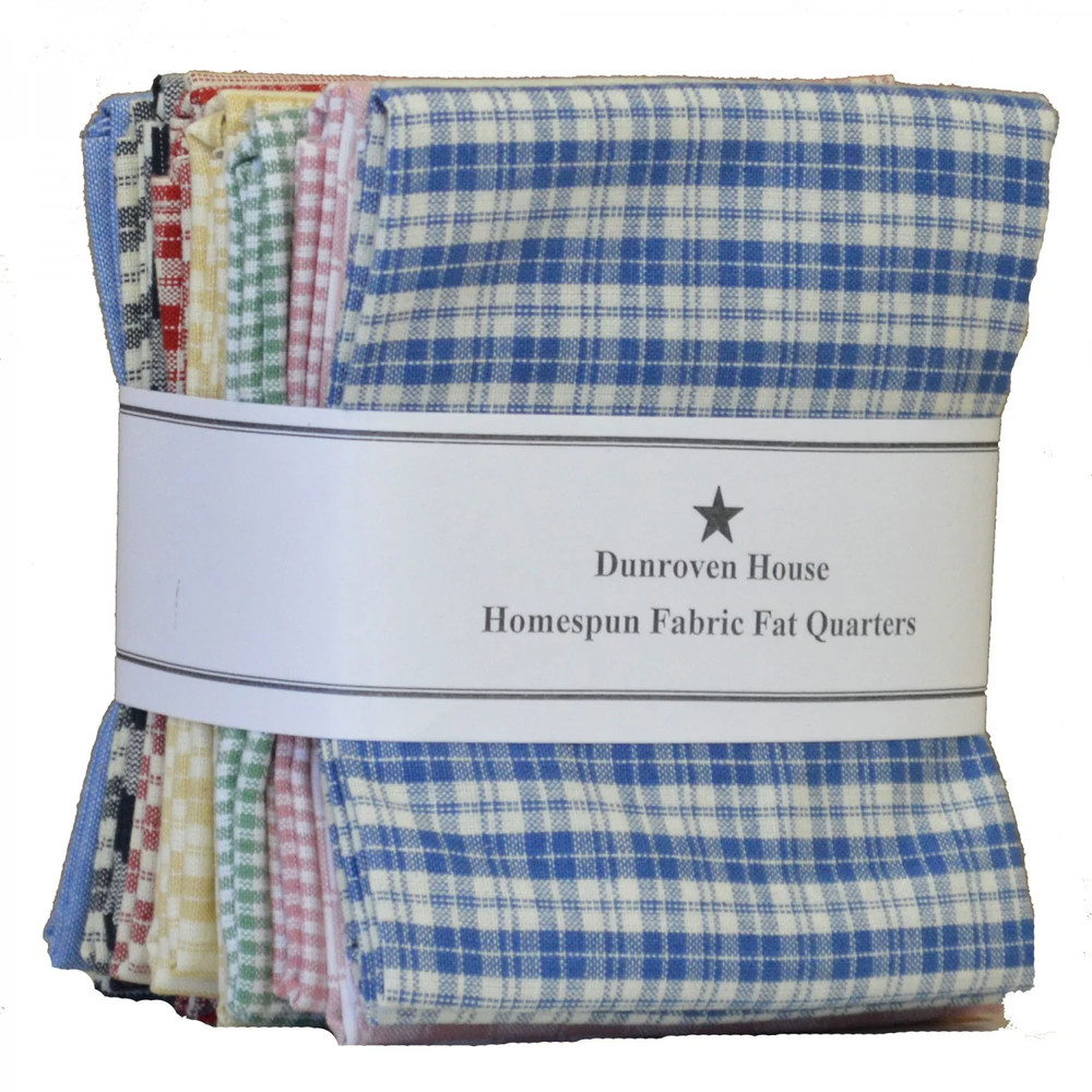 Dunroven House Homespun Fat Quarter Bundle, Twelve (12) Fat Quarters H100-700-CR