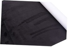 Microfiber Fabric Self-Adhesive Suede Look, Premium 14.57″x59″ Black 1.0
