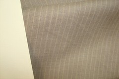 4.44 yds WOOL Fabric Luxury Super 100s Suiting 9 oz Camel Taupe stripe 160″ BTP