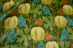 4.5 yds GP&J Baker Fabric Pumpkin Velvet Green Terra Cotta Upholstery 54″x 162″