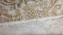 BALLARD DESIGNS PALOMAR SAND BEIGE KRAVET FLORAL VASE 100% LINEN FABRIC BY YARD