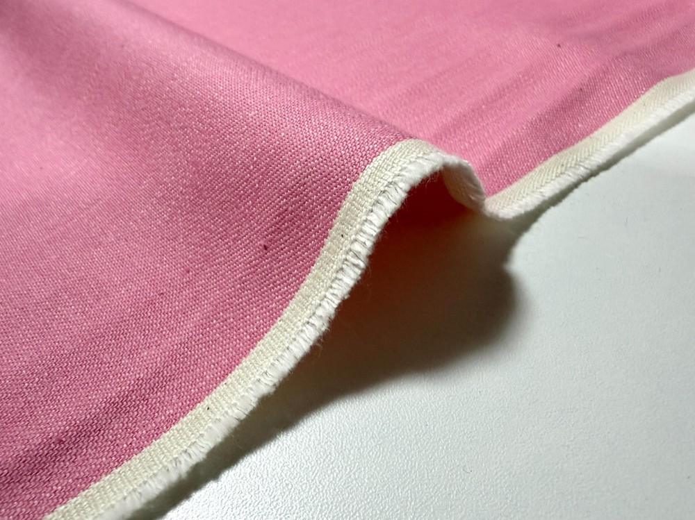 Rare 8 oz Japanese Pink Denim Fabric By Yard, 118cm Width
