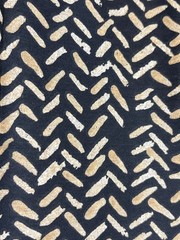 Abstract Black & Gold Cotton Fabric 1/2 yard x 44″ Sewing/Crafts