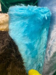 Turquoise Short Pile Faux Fur Fabric 1/2″ Shaggy Fake Fur – Soft Plush Costume