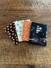 4 Fat Quarters Riley Blake “Beggar’s Night” Halloween Quilt Cotton