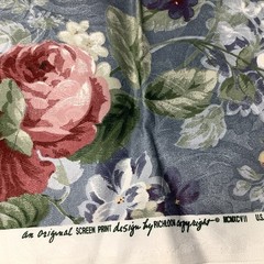 3.5 Lb Bag of Various Vintage Upholstery Chair Fabric Quilting Great Patterns