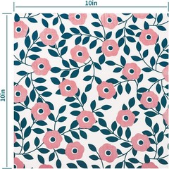 50pcs 100% Cotton Fabric Bundle 10″ x 10″ PreCut Fat Squares Sheets Printed F…