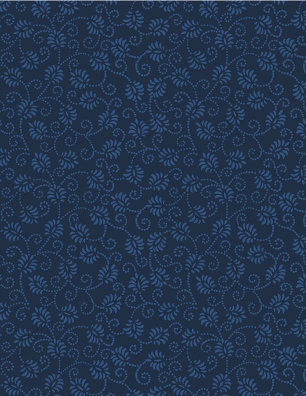 Dancing Buds Navy on Navy 1817039087 444