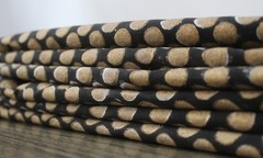 NO TARRIF CHARGES 100%✅ 7 Yard Black Gold Hand Block 100%Cotton Fabric ZK_288