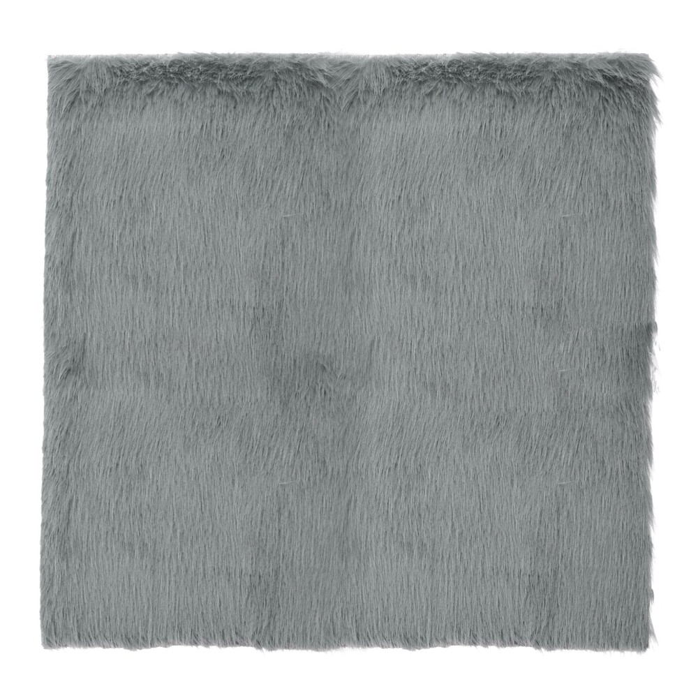 30″x30″ Charcoal Faux Fur Square Fabric for Crafts, Gnomes, Animal Costumes