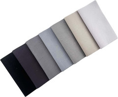 Gray Solid Cotton Fabric Charm Pack 5″ x 5″ Precut Quilt Squares, 42 Pcs (7 Shad
