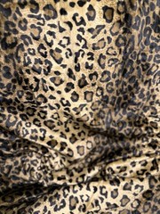 VTG Leopard Print Faux Fur Fabric Valboa Minky Plush 6yd 30″W Lot Cheetah LUXURY