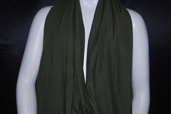 Cotton Jersey Lycra Knit Fabric 4 ways spandex Very Soft Olive color 8.5-9 oz