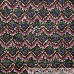 BonEful Fabric FQ Cotton Quilt Purple Wine Grape Flower Stripe Dot Shabby Chic S