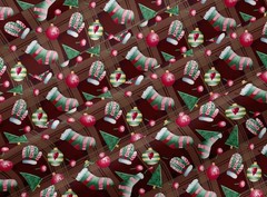48 PCS Christmas Fabric Squares 100 Cotton Pre-Cut Charm Packs 5×5 Inch