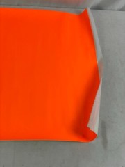 Neon Oramge Glossy Faux Leather Vinyl Upholstery 18″W X 54″L