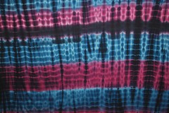 Tie-Dye Rayon Spandex Jersey Knit Fabric Beautiful Stretch knit Teal Plum 9 oz